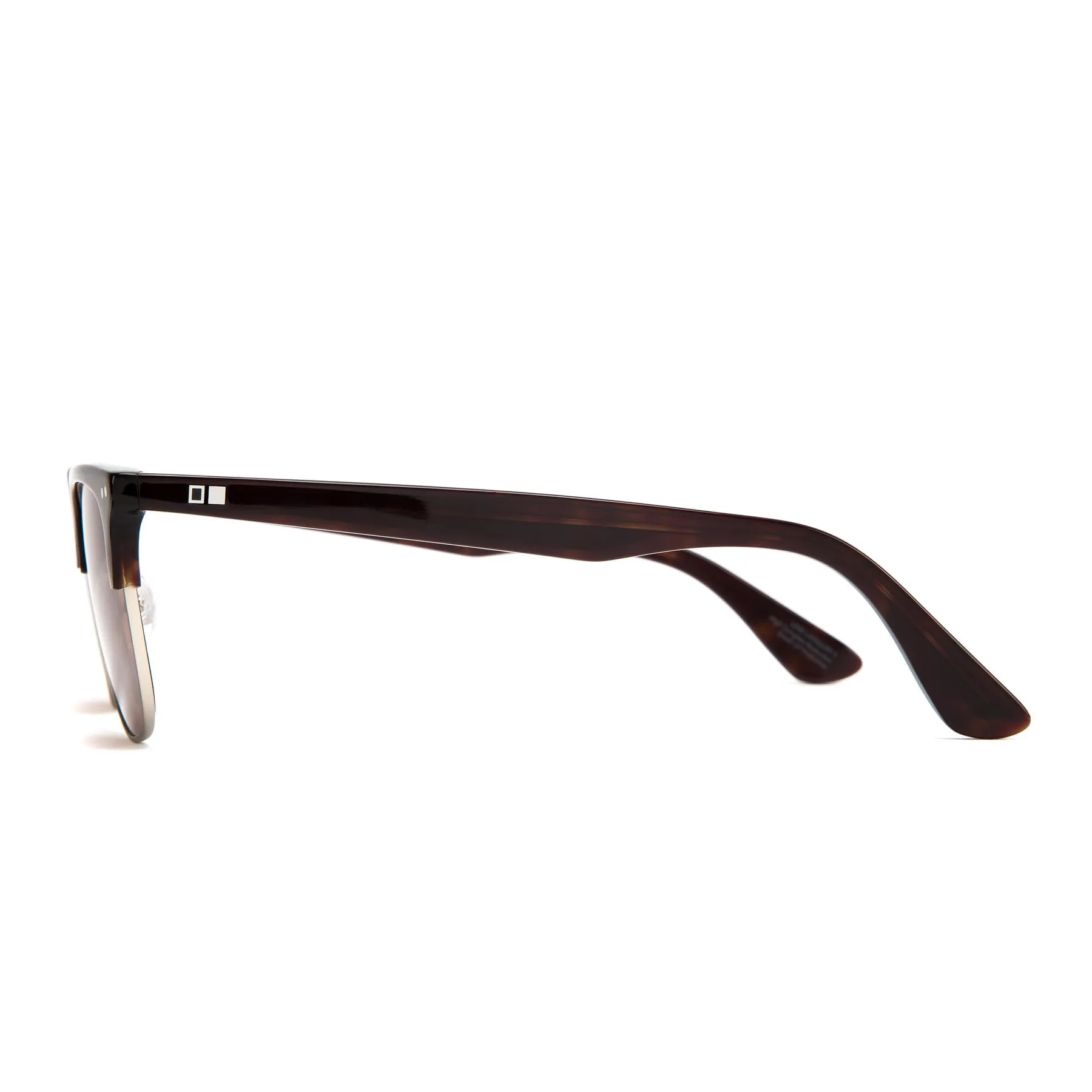 100 CLUB - Sasa Brown - Brushed Gunmetal / Brown