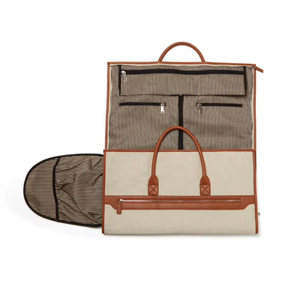 2-In-1 Garment Bag - Brown