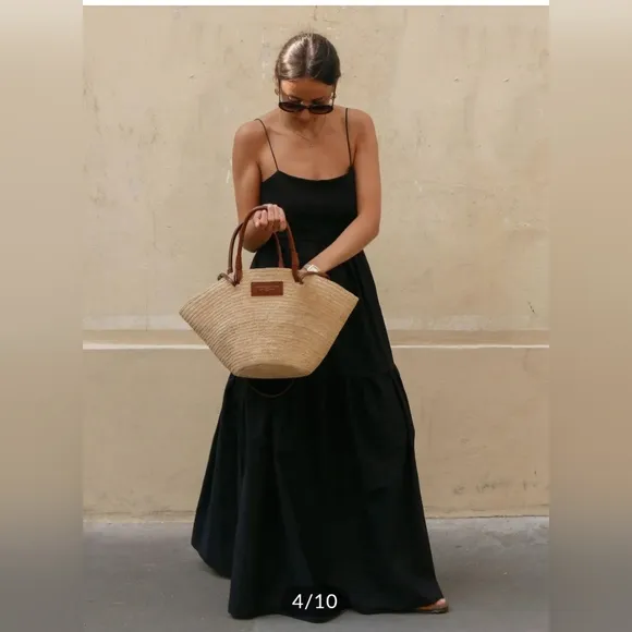 #269 Commense Elegant Black Maxi Dress
