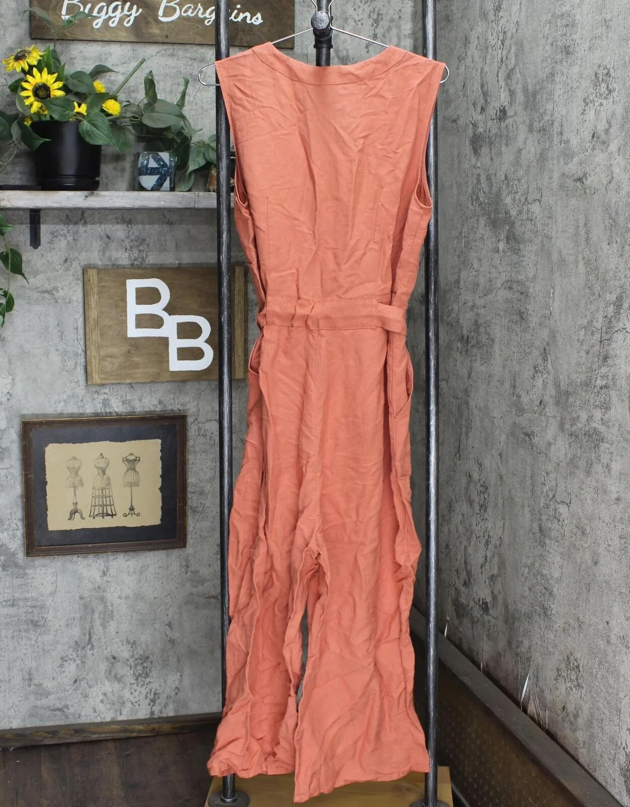 A New Day Women's Sleeveless Linen Jumpsuit 564309