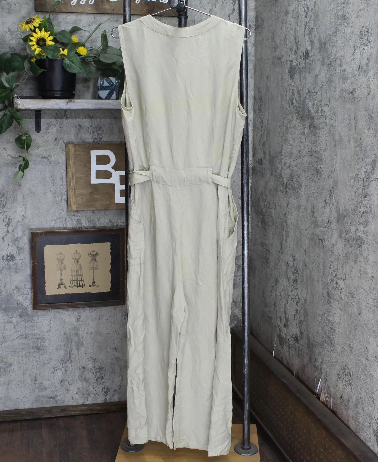 A New Day Women's Sleeveless Linen Jumpsuit 564309
