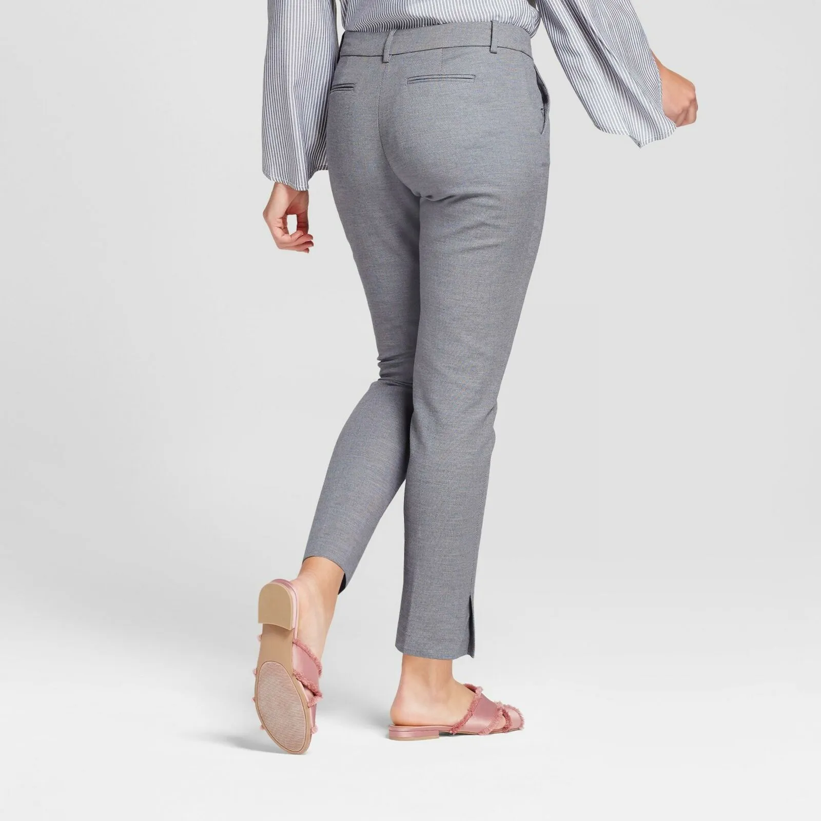 A New Day Women's Straight Leg Slim Ankle Dress Pants