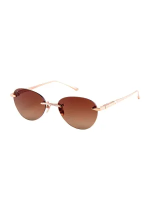 Adelaide 18K Rose Gold Sunglasses