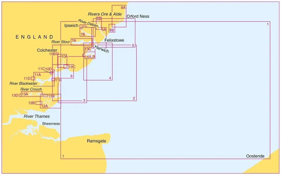 Admiralty SC5607 Thames Estuary - Essex & Suffolk Coasts Folio