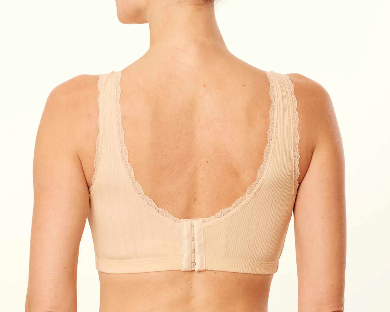 Alessandra B Mastectomy Bra with Lace Trim - M7732