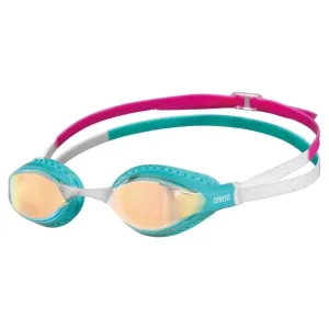 Arena Unisex Airspeed Mirror Racing Goggles  - Yellow Copper-Turquoise-Multi