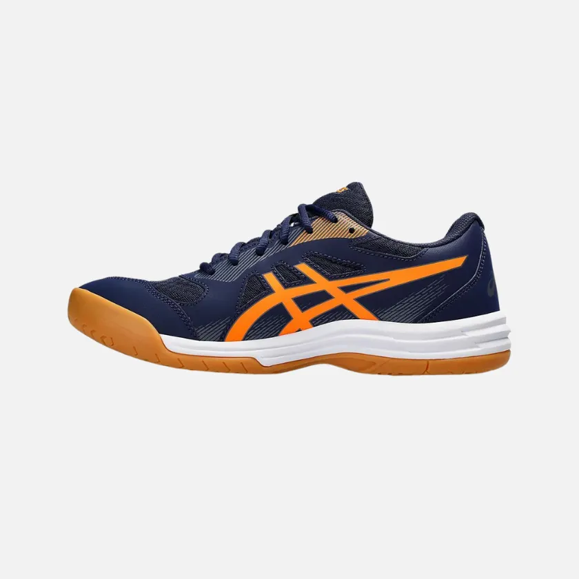 Asics UPCOURT 5 Men's Badminton Shoes -Peacoat/Shocking Orange
