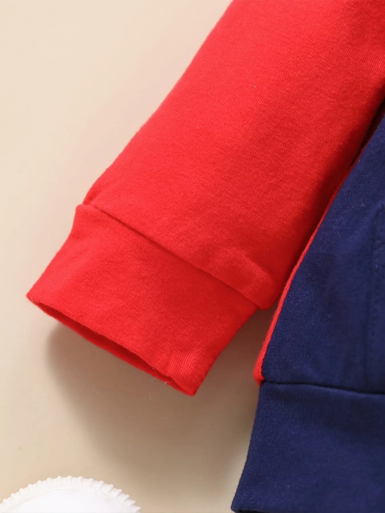 Baby Boys Casual Color Block Hooded Sweatshirt and Sweatpants Set