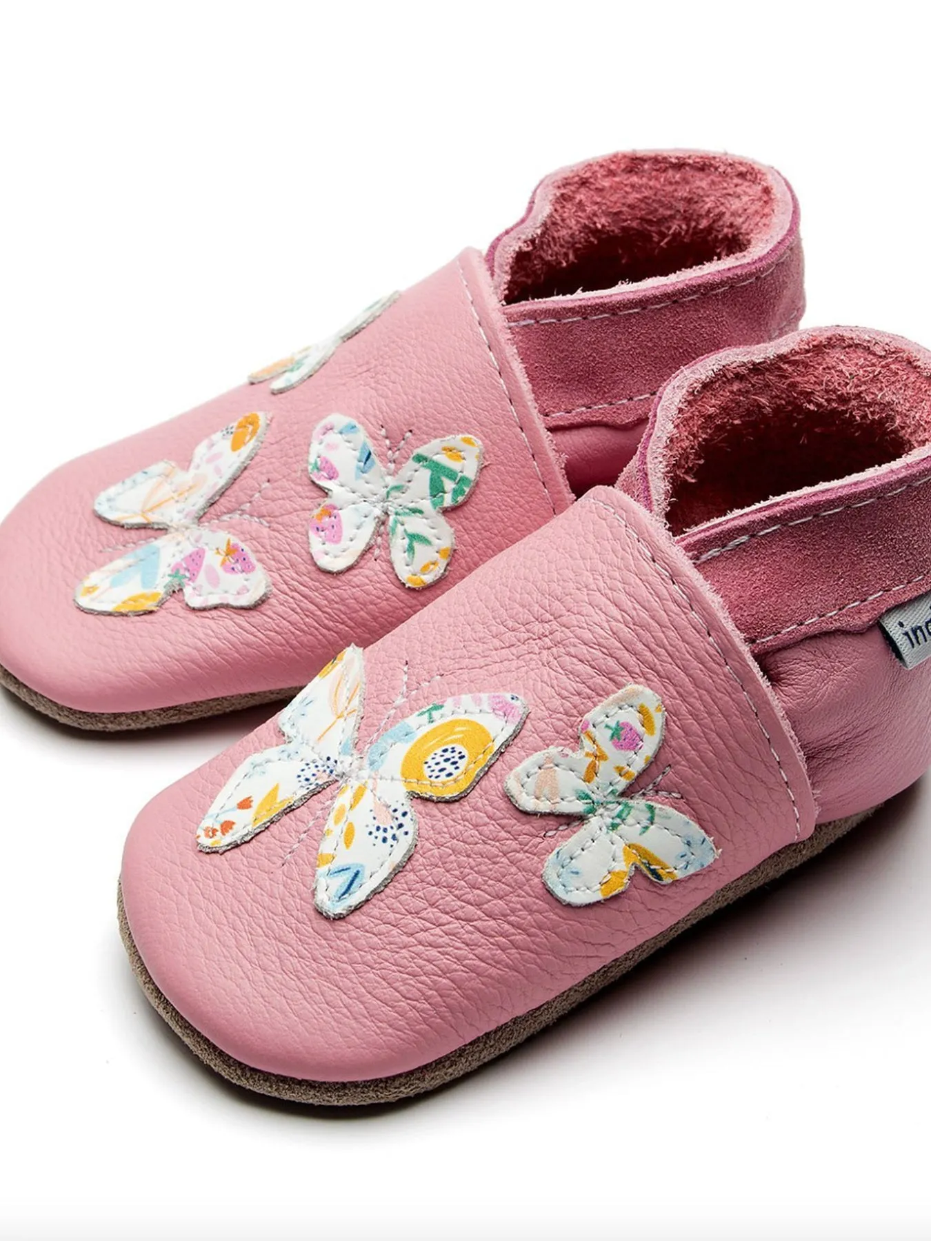 Baby Pink Buttterfly Soft Shoe