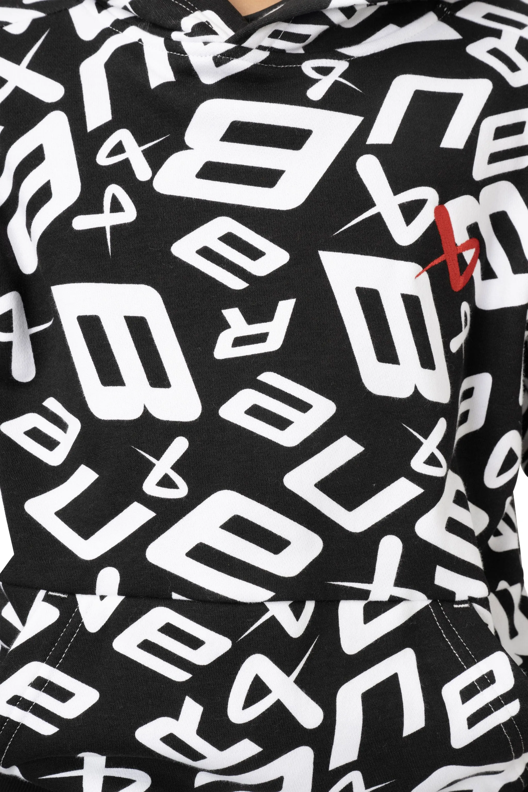 Bauer Scramble Youth Hoody - Black / White