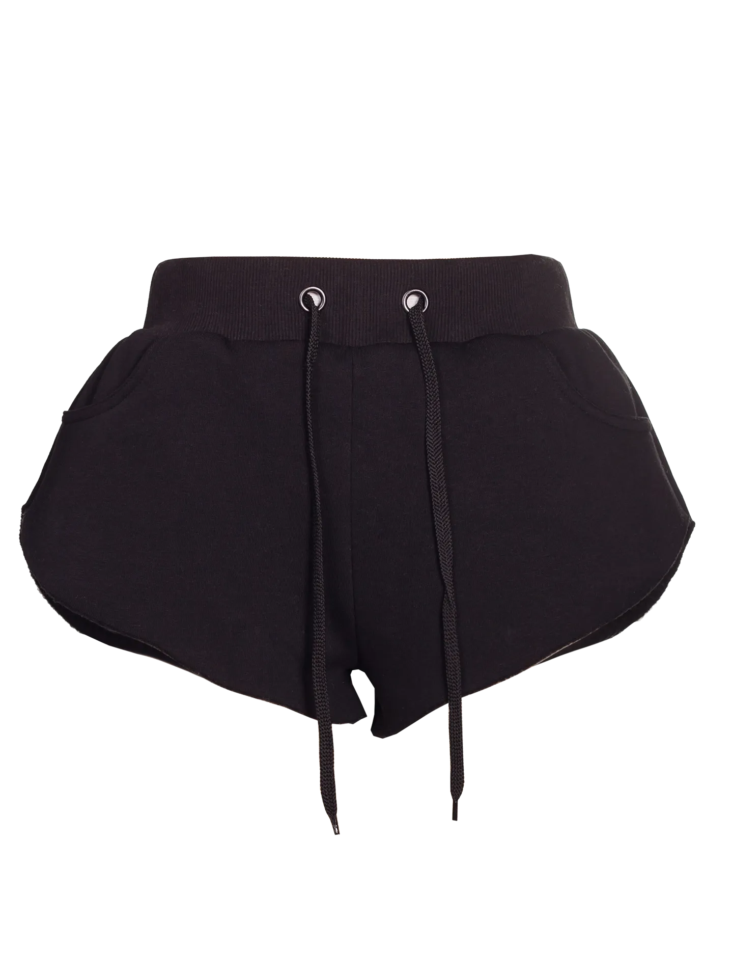 Black Embroidered Shorts
