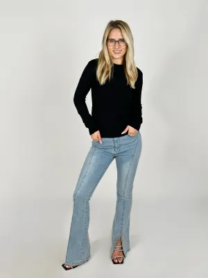 Black Round Neck Sweater