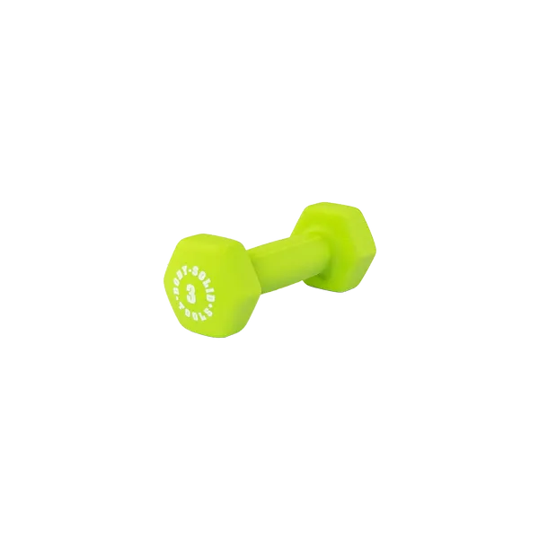 Bodysolid Green 3lb Neoprene Dumbbell