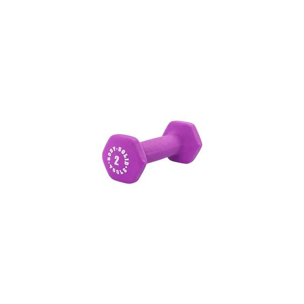 Bodysolid Light Purple 2lb Neoprene Dumbbell