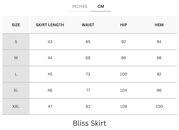 Buttery Soft & Stretchable Bliss Skirt