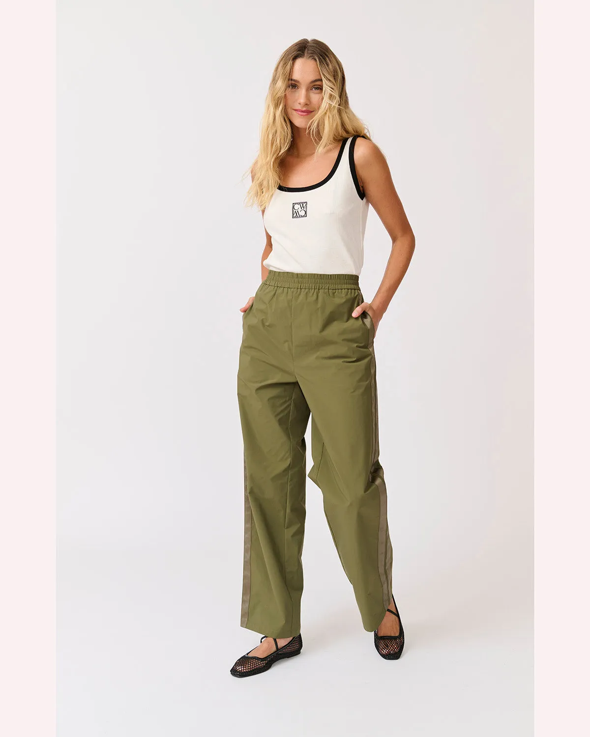 Cartel & Willow Milly Pant - Thyme