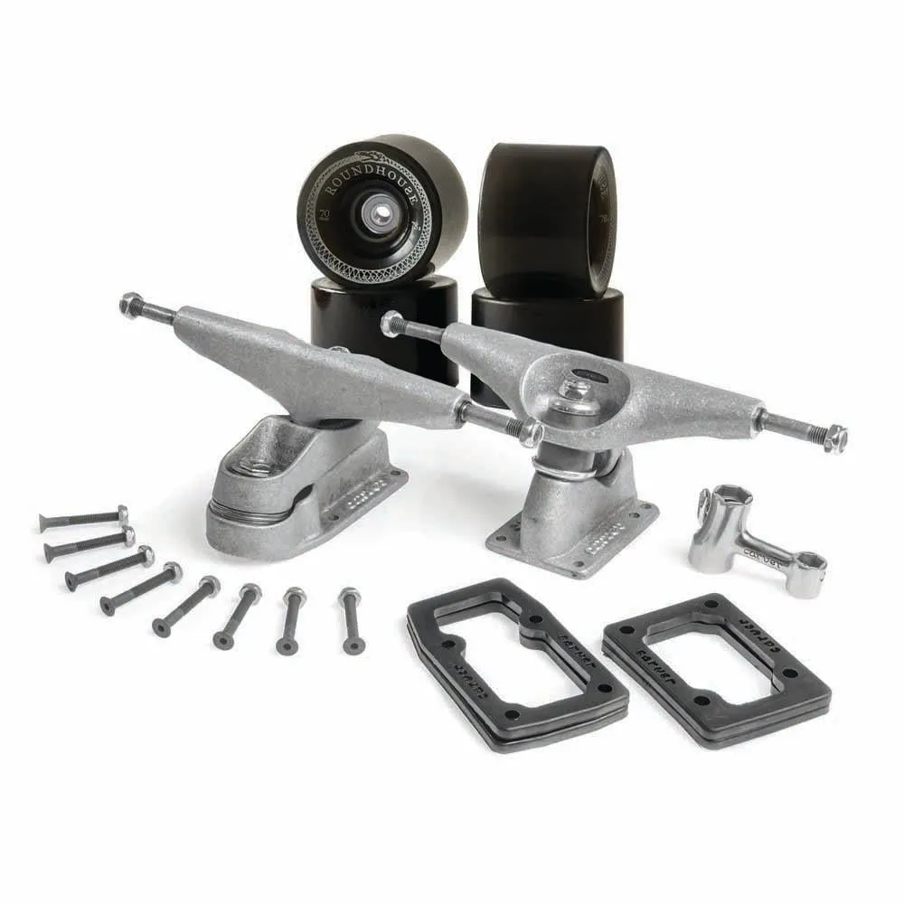 Carver Surf Skate Skateboard 6.5" C7 - Truck & Wheel Kit - 68mm 78A Smoke Mags