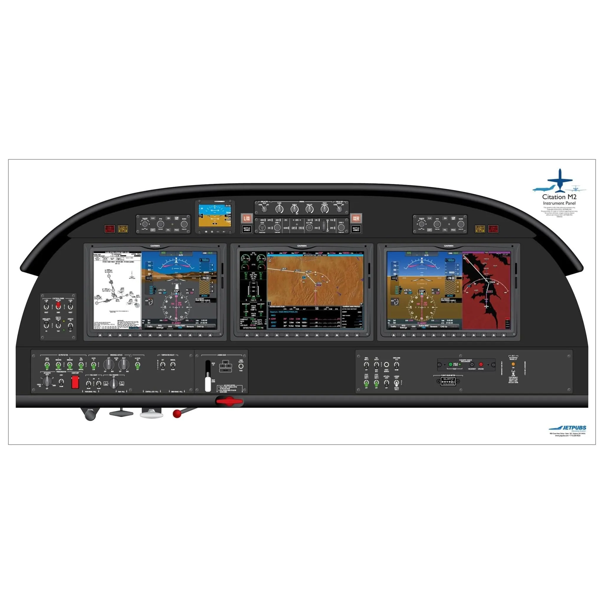Cessna 18" x 36" Cockpit Posters