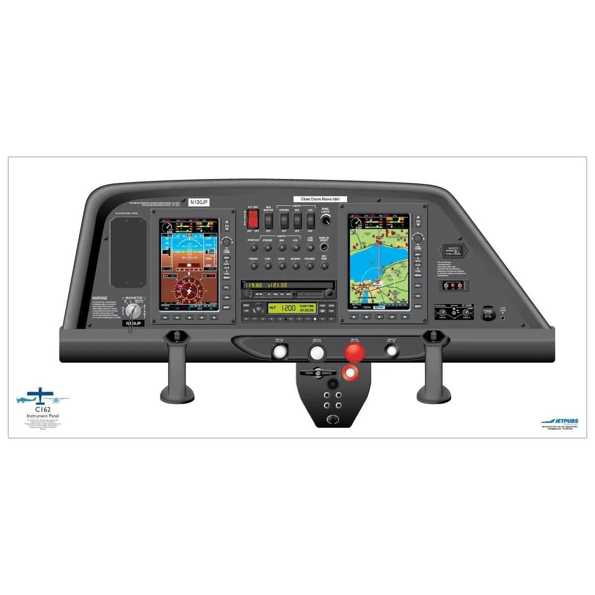 Cessna 18" x 36" Cockpit Posters