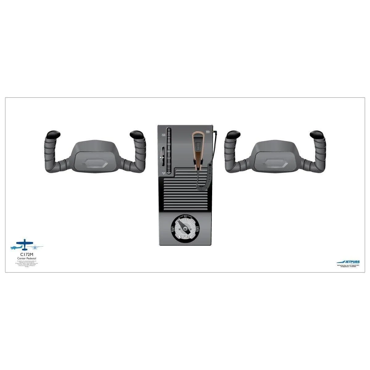 Cessna 18" x 36" Cockpit Posters