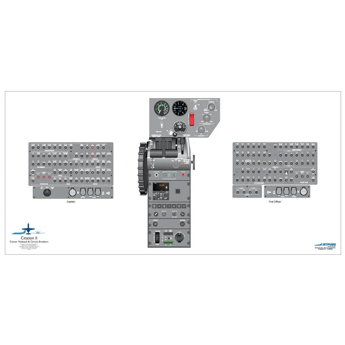 Cessna 18" x 36" Cockpit Posters