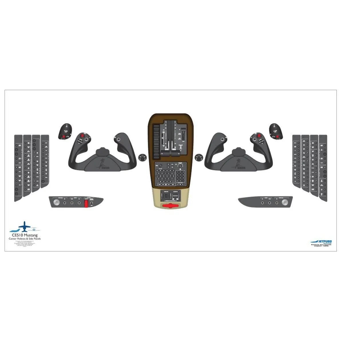 Cessna 18" x 36" Cockpit Posters