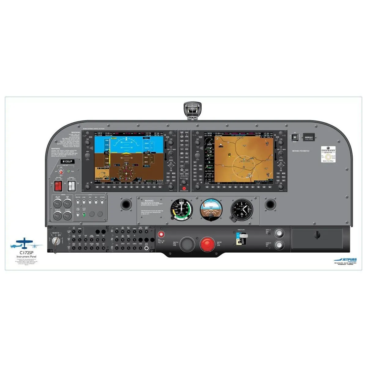 Cessna 18" x 36" Cockpit Posters