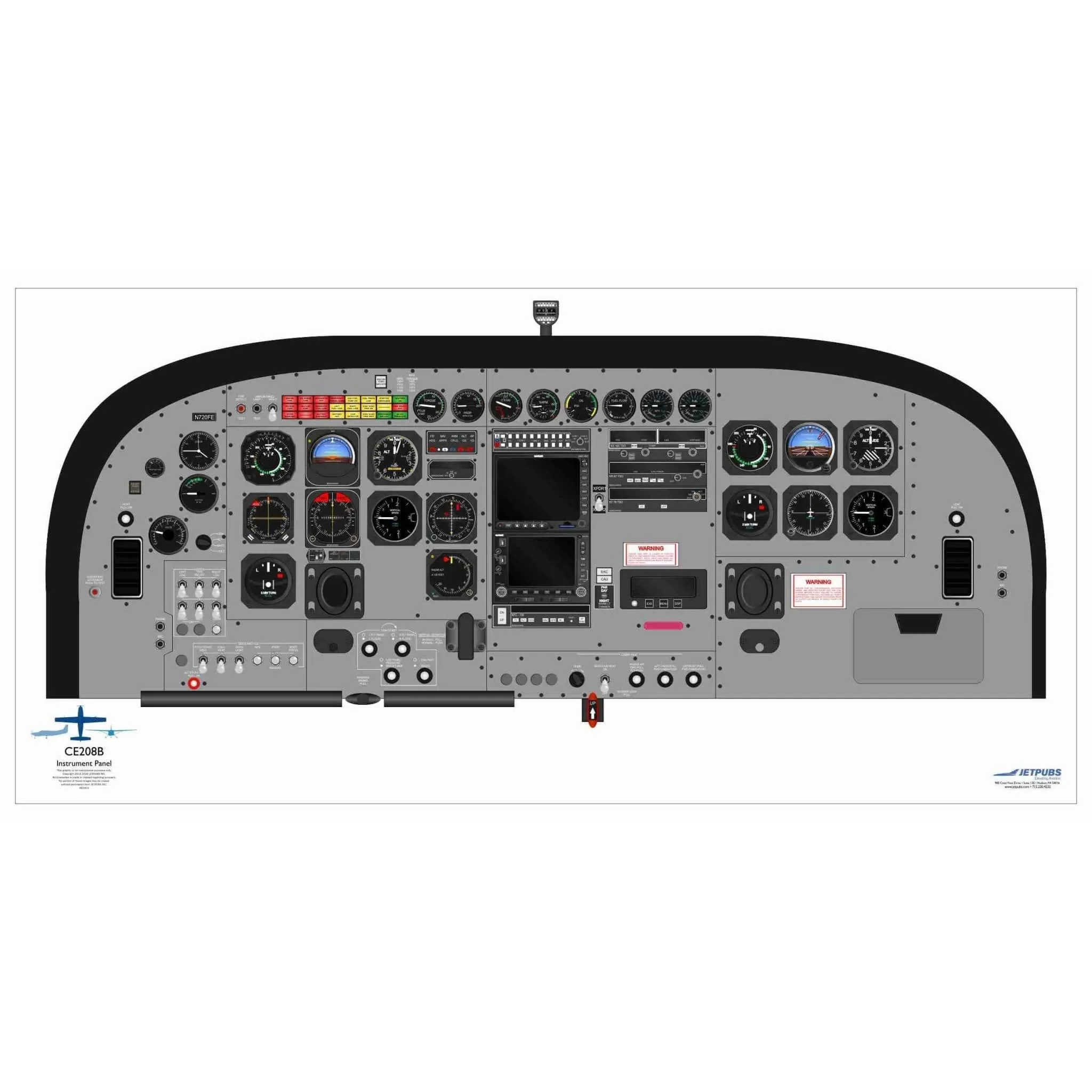 Cessna 18" x 36" Cockpit Posters