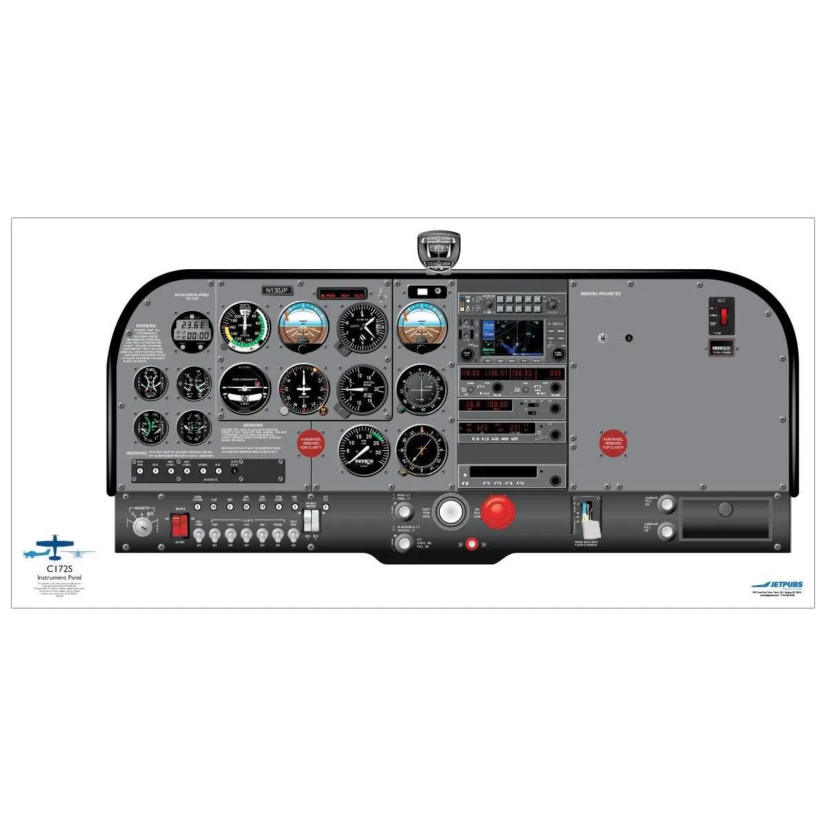 Cessna 18" x 36" Cockpit Posters