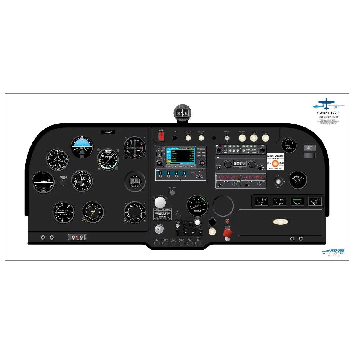 Cessna 18" x 36" Cockpit Posters