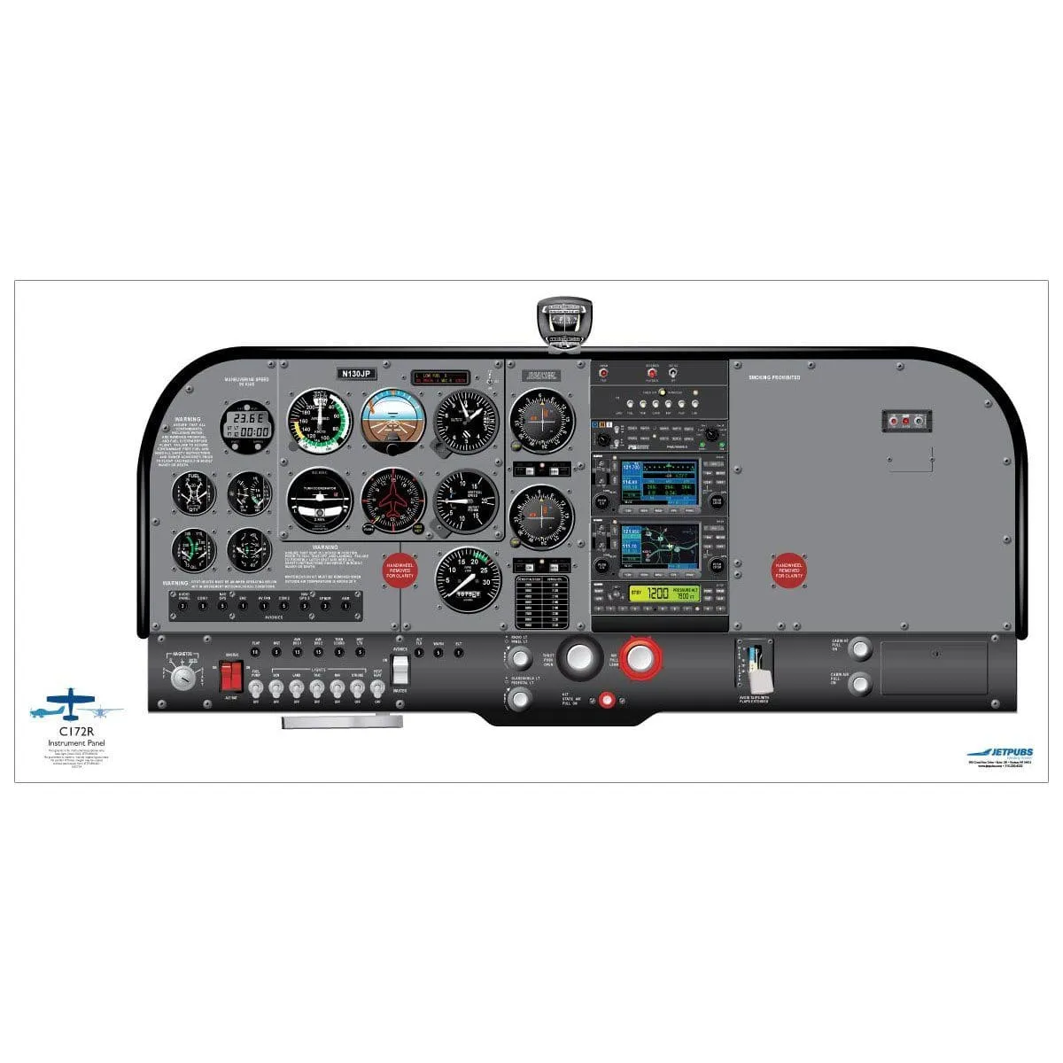 Cessna 18" x 36" Cockpit Posters