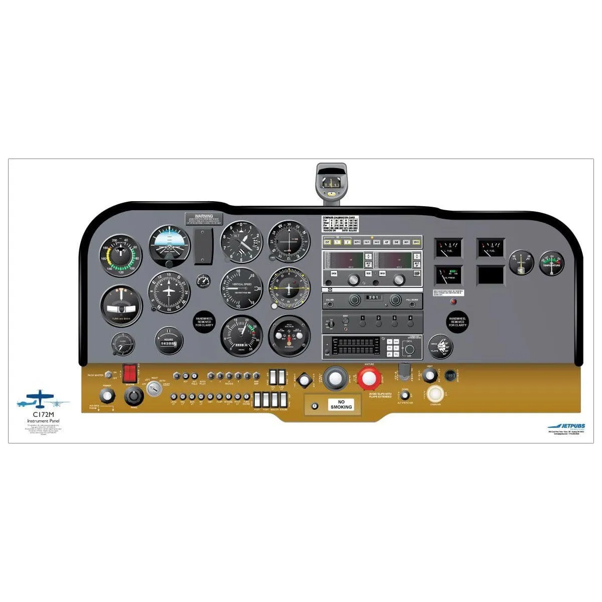 Cessna 18" x 36" Cockpit Posters