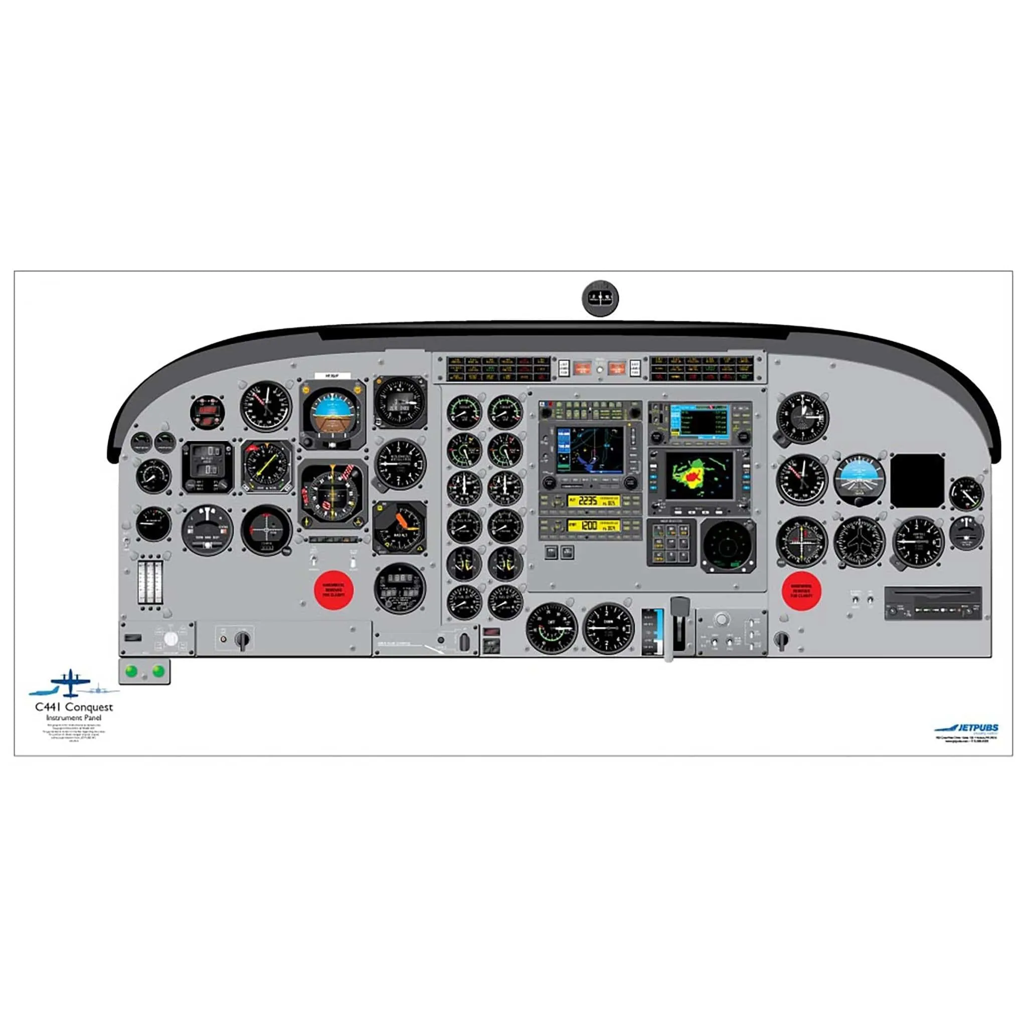 Cessna 18" x 36" Cockpit Posters