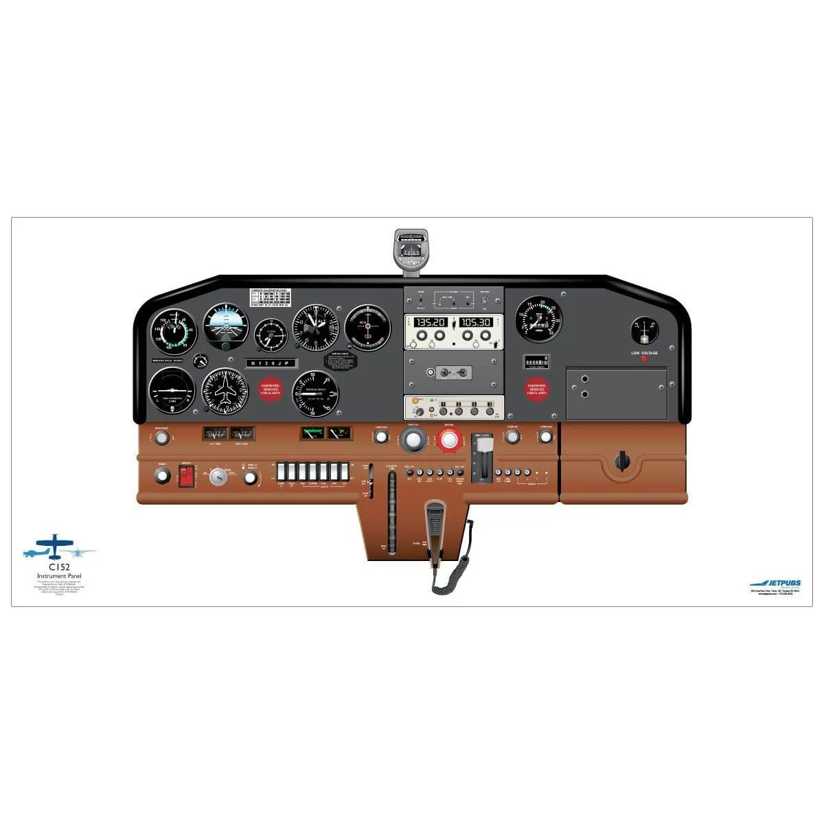 Cessna 18" x 36" Cockpit Posters