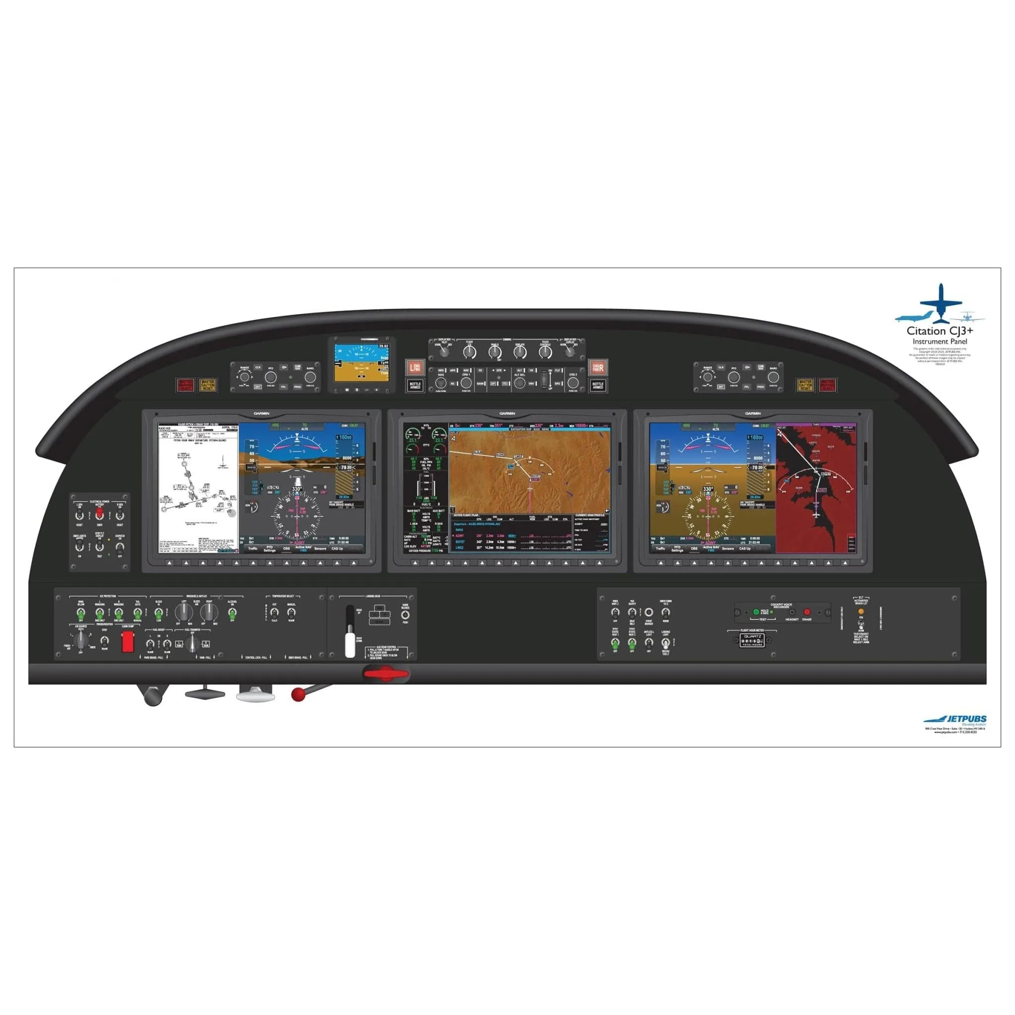 Cessna 18" x 36" Cockpit Posters