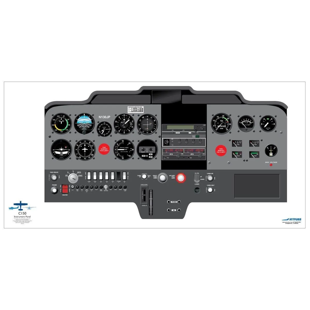 Cessna 18" x 36" Cockpit Posters