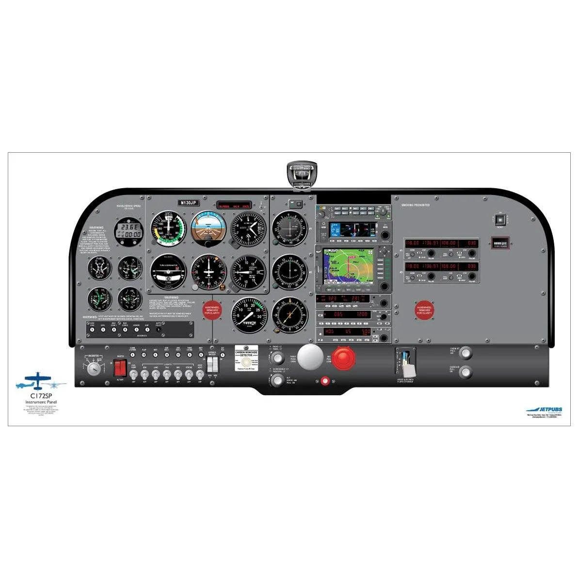 Cessna 18" x 36" Cockpit Posters
