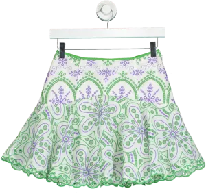 Charo Ruiz Ibiza White broderie Noa short skirt UK XS