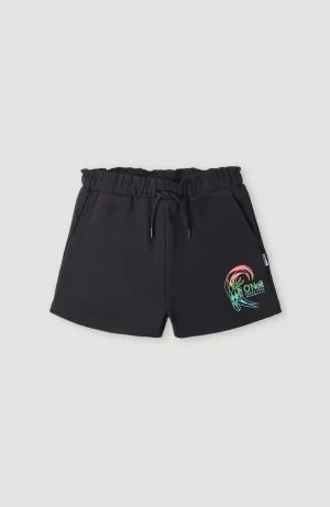 Circle Surfer Mid-Waist Jogging-Shorts | Black Out