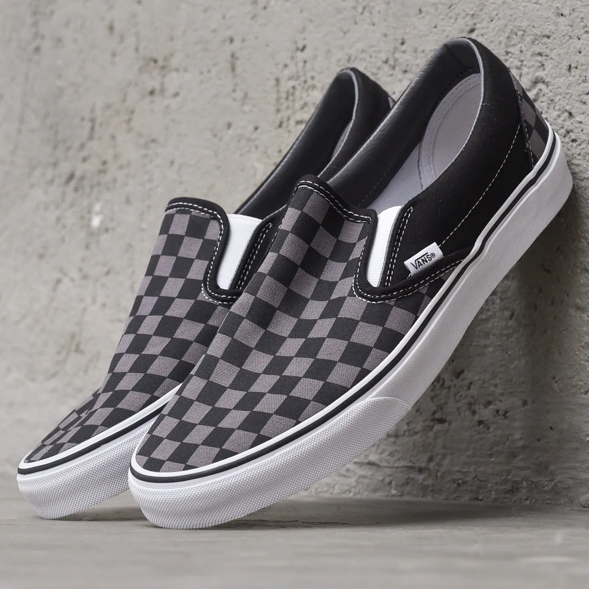 Classic Slip-On - Black/Pewter Checkerboard