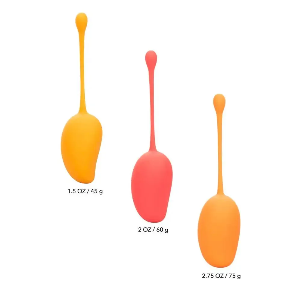 Colt Silicone Orange Kegel Training Set with 3 Gradually Weighted Exercises