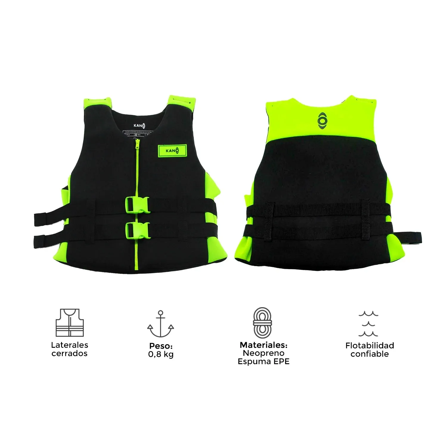 Combo Kayak Betta Single Leisure   Chaleco Salvavidas de Neopreno