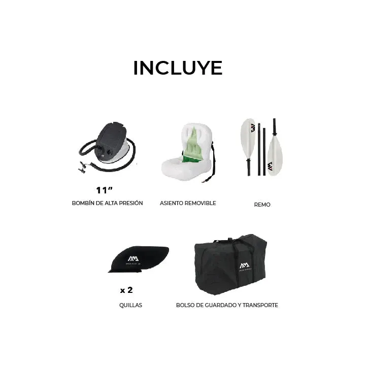 Combo Kayak Betta Single Leisure   Chaleco Salvavidas de Neopreno
