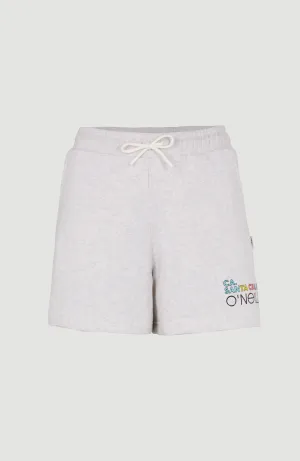 Connective Jogging-Shorts | White Melange