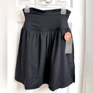 Copper Life Women's Pro-Grade Lower Back Support Black Skort/Wicking Active Wear