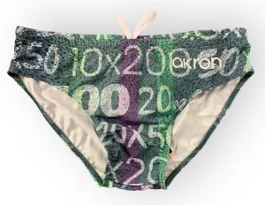 COSTUME AKRON ITALIA UOMO SLIP NUOTO PISCINA GREEN