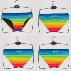COSTUME AKRON ITALIA UOMO SLIP NUOTO PISCINA RAINBOW