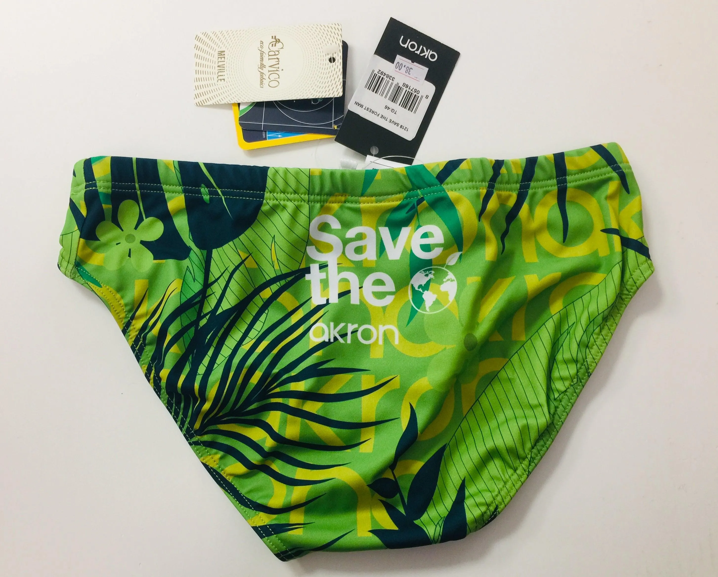 COSTUME AKRON ITALIA UOMO SLIP NUOTO PISCINA SAVE THE FOREST