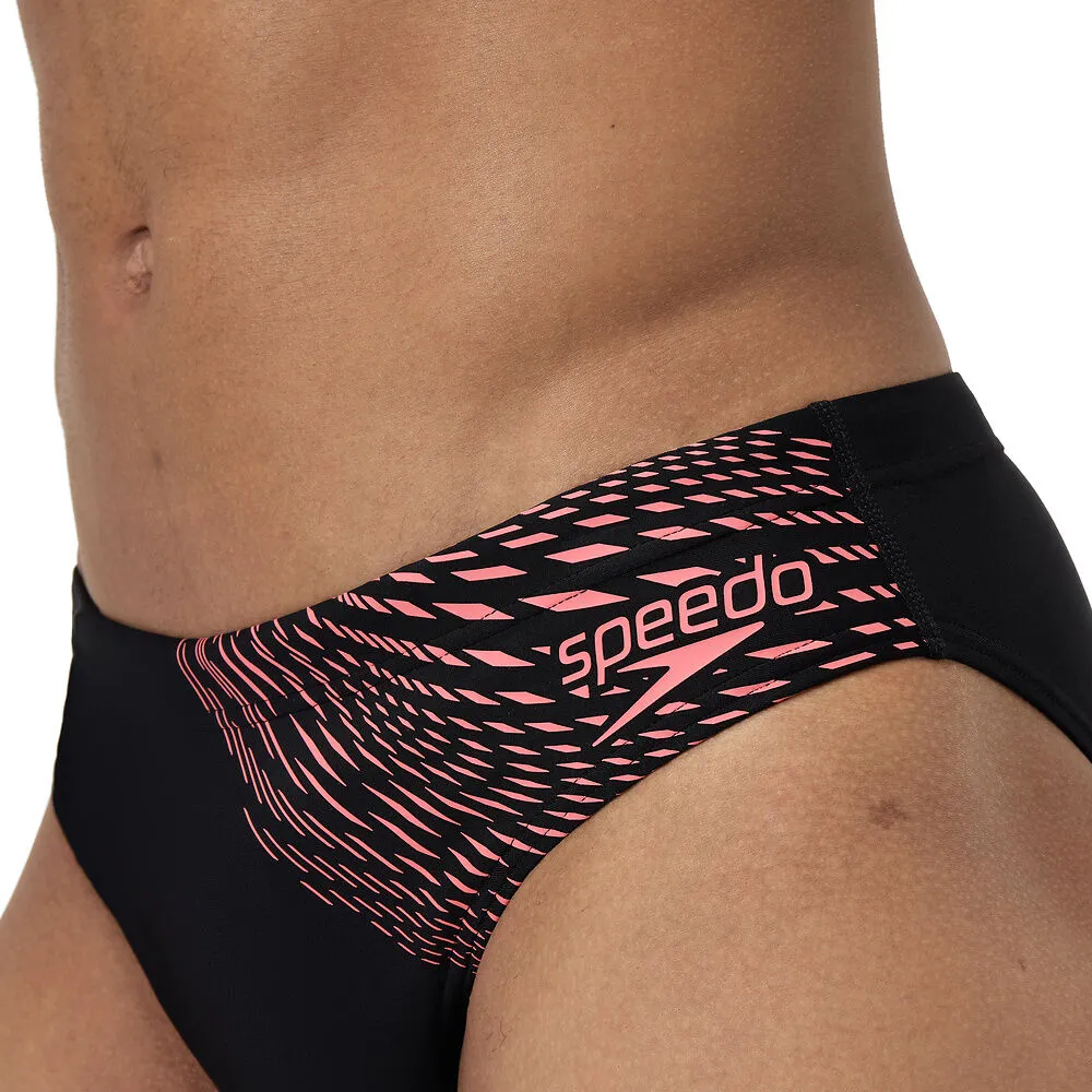 COSTUME SPEEDO UOMO SLIP MEDLEY LOGO SWIM BRIEFS NUOTO PISCINA NERO