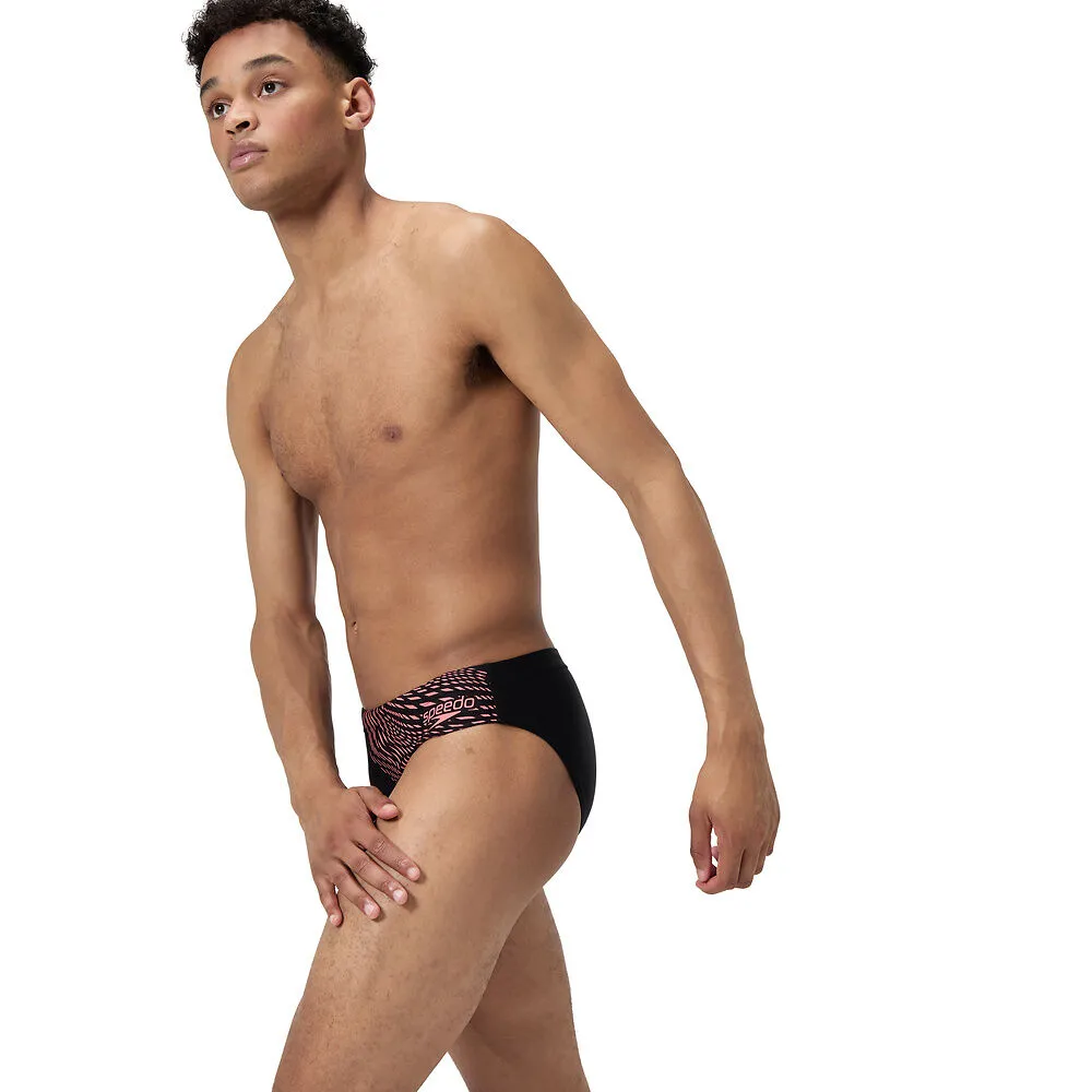 COSTUME SPEEDO UOMO SLIP MEDLEY LOGO SWIM BRIEFS NUOTO PISCINA NERO